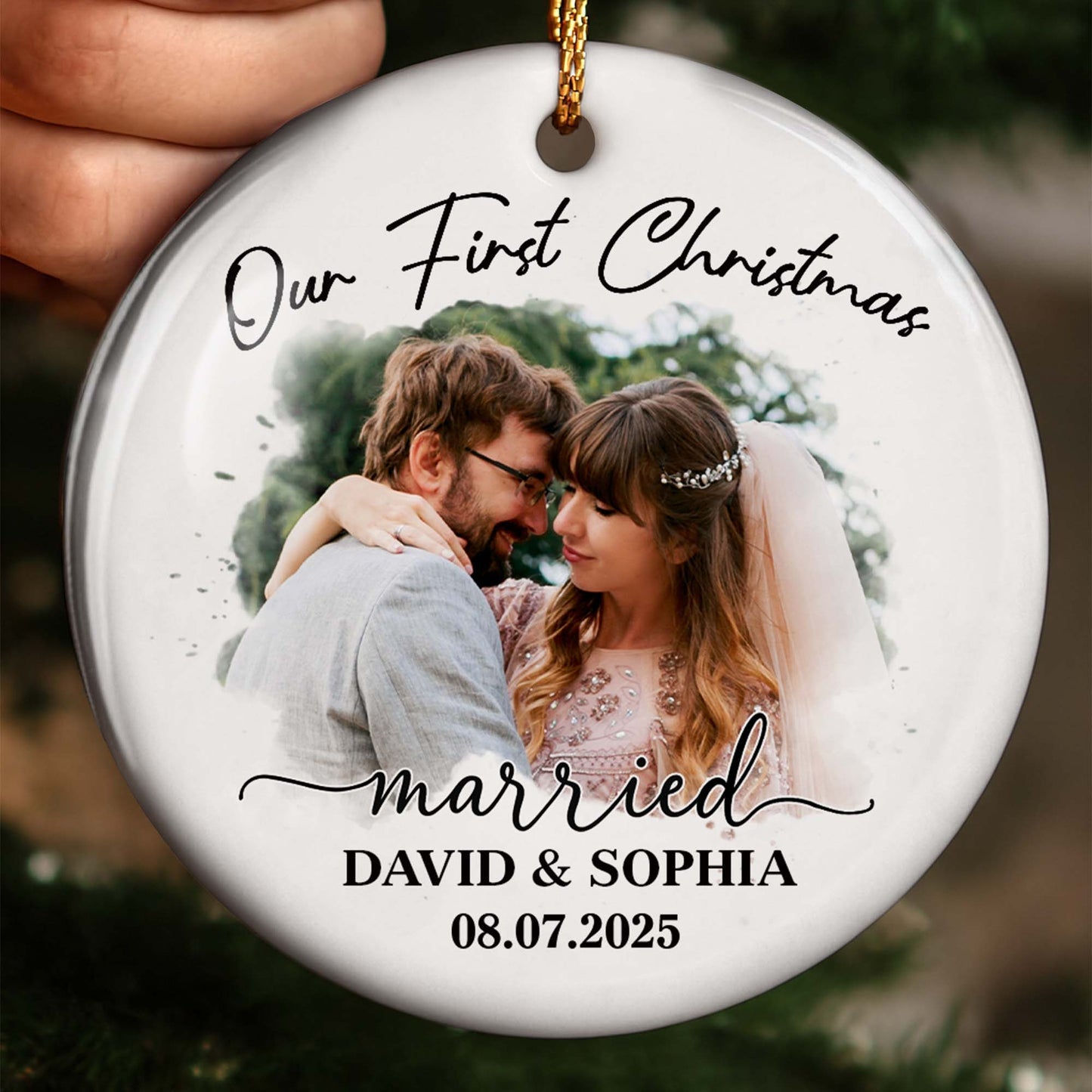 Our First Christmas Married, Wedding Couple