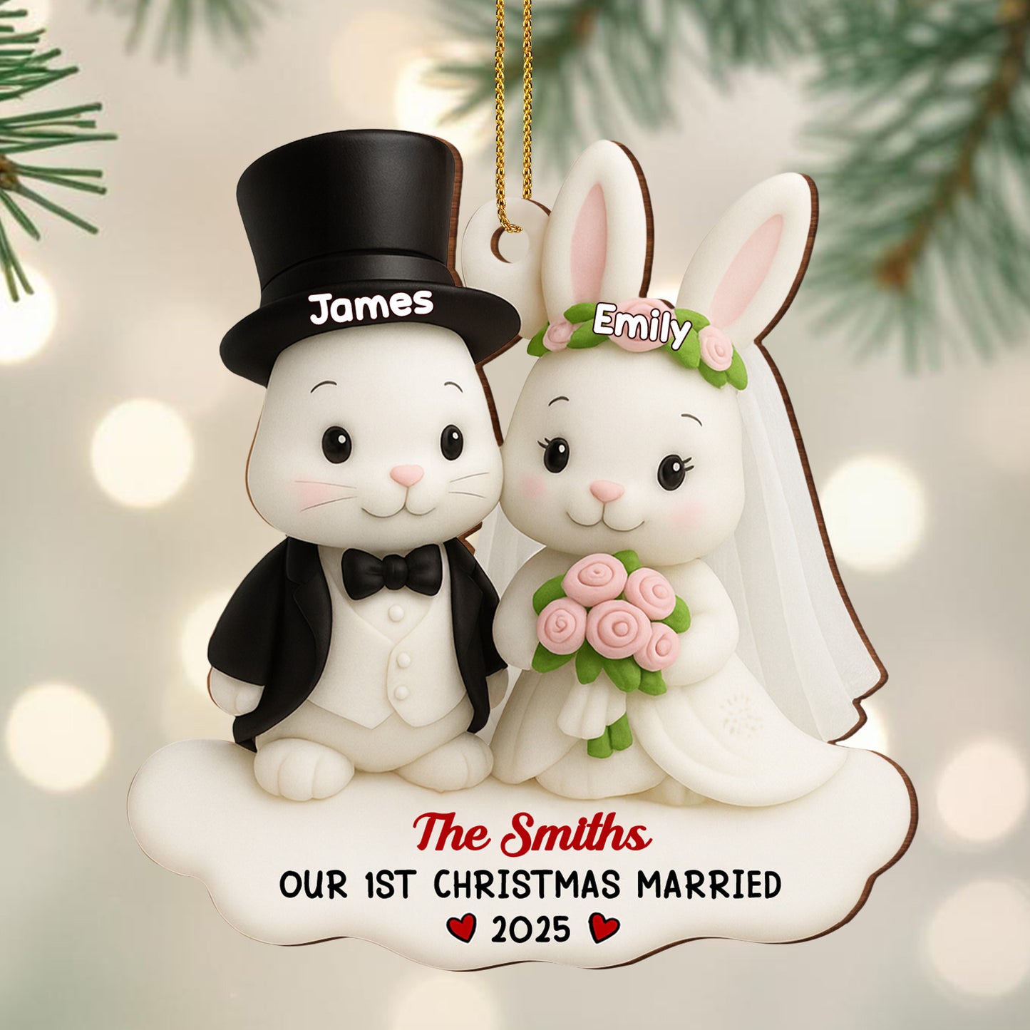 Our 1st Christmas Married Wedding Bunnies
