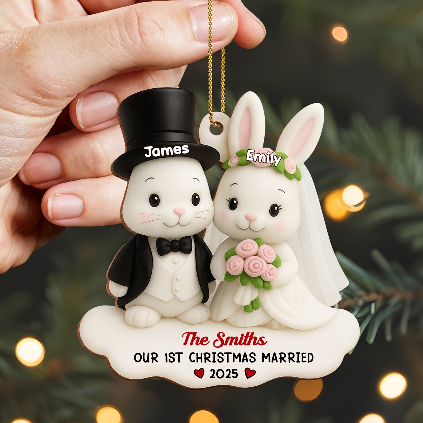 Our 1st Christmas Married Wedding Bunnies