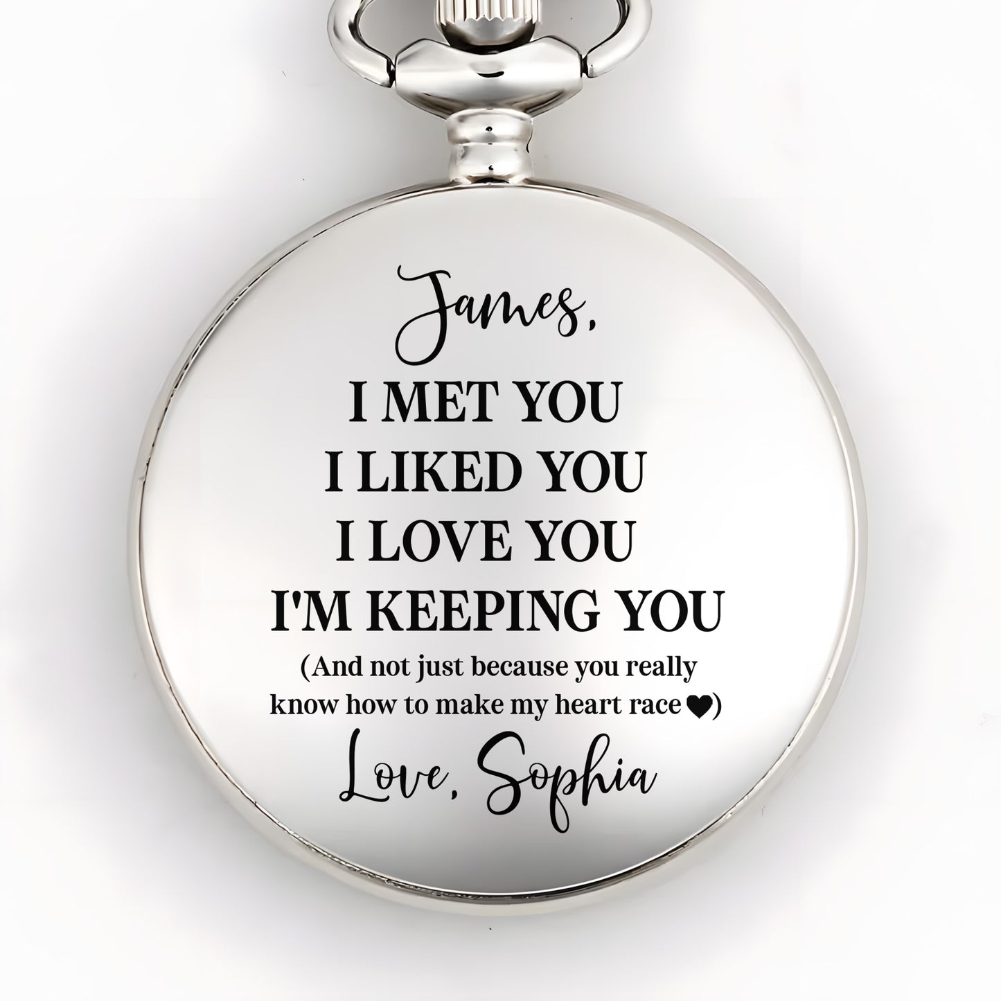 I Met You, I Liked You, I Love You, I'm Keeping You, Heart
