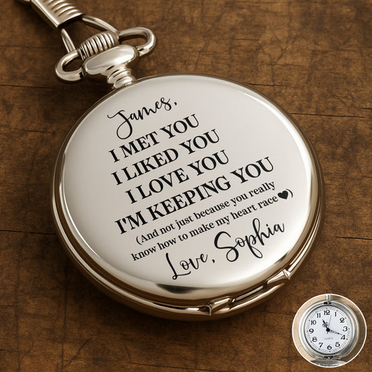 I Met You, I Liked You, I Love You, I'm Keeping You, Heart