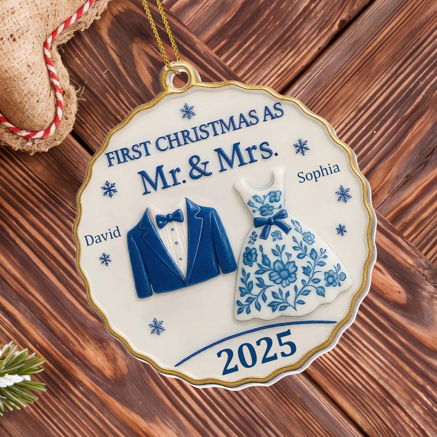 First Christmas As Mr. & Mrs., Suit And Dress Design