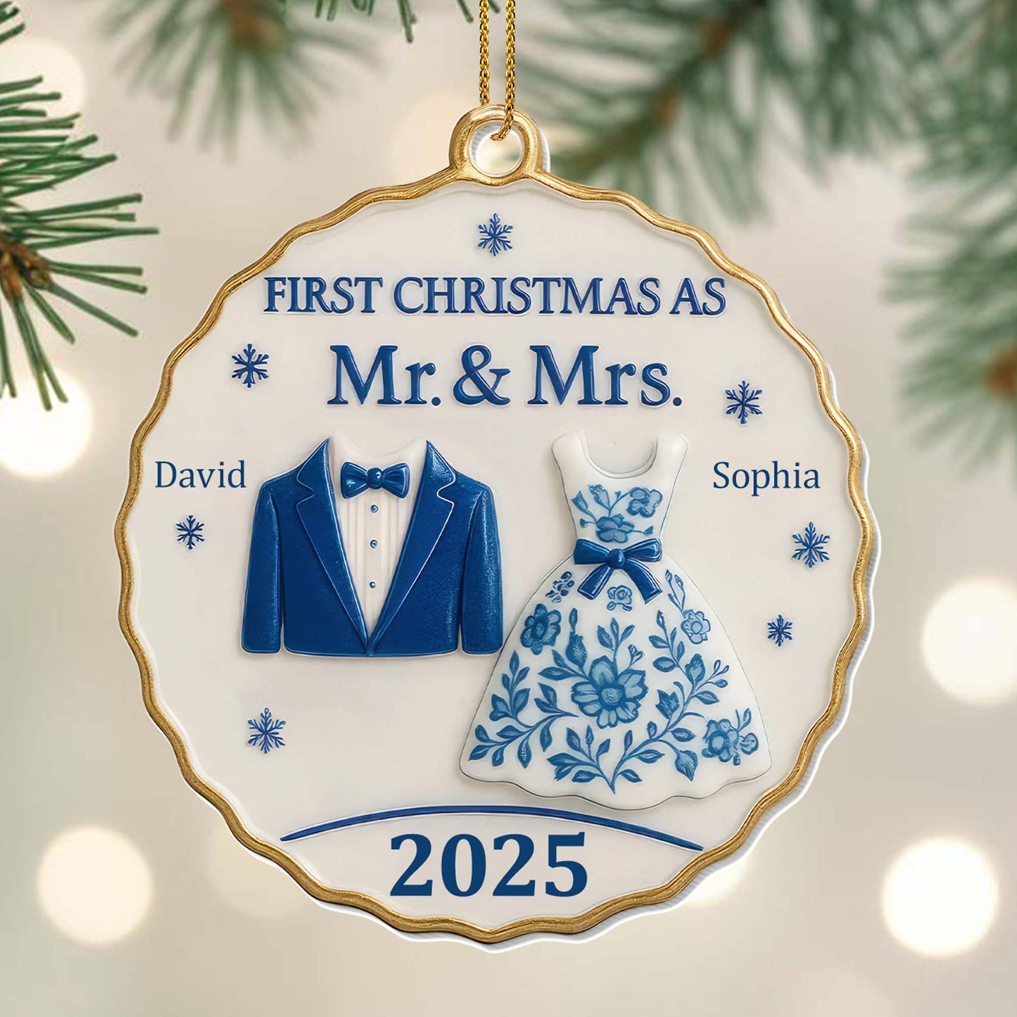 First Christmas As Mr. & Mrs., Suit And Dress Design