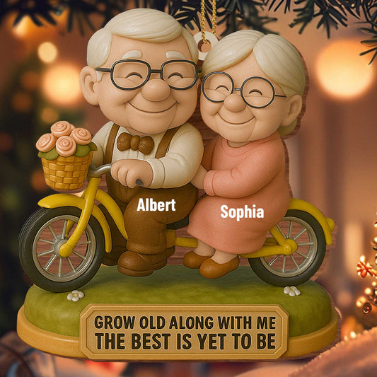 Grow Old Along With Me, Elderly Couple On Motorcycle