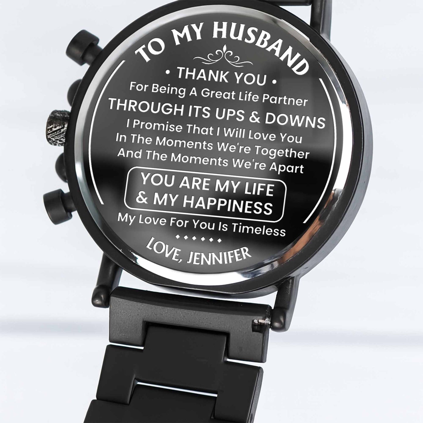 To My Husband, Thank You, Great Life Partner