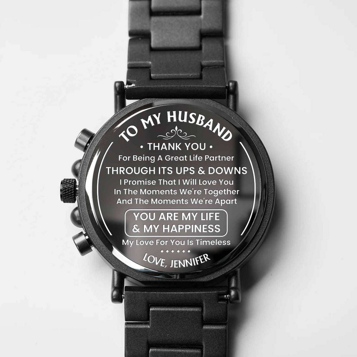 To My Husband, Thank You, Great Life Partner