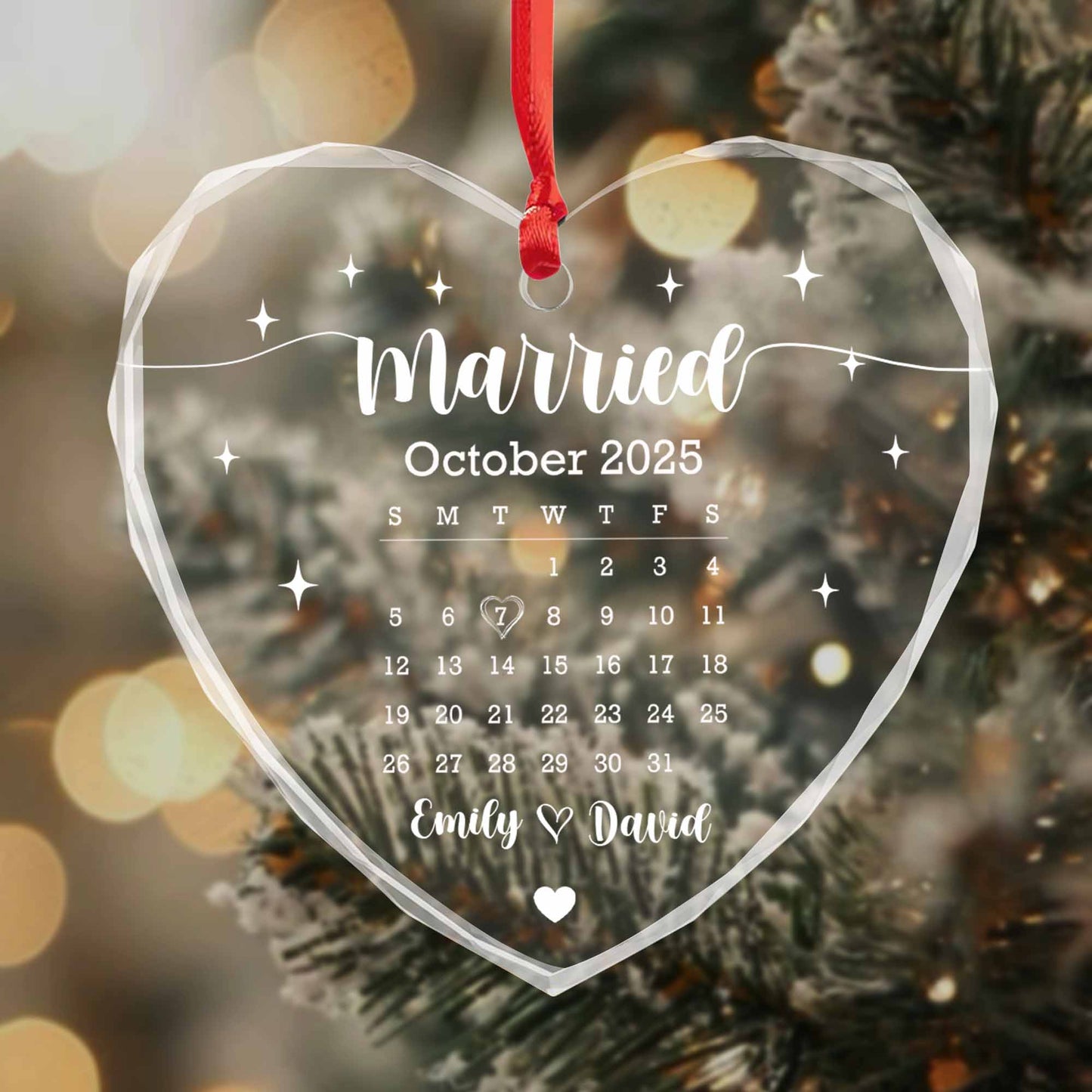 Engaged October, Calendar Heart Design