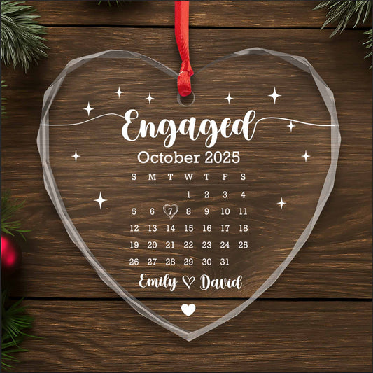 Engaged October, Calendar Heart Design