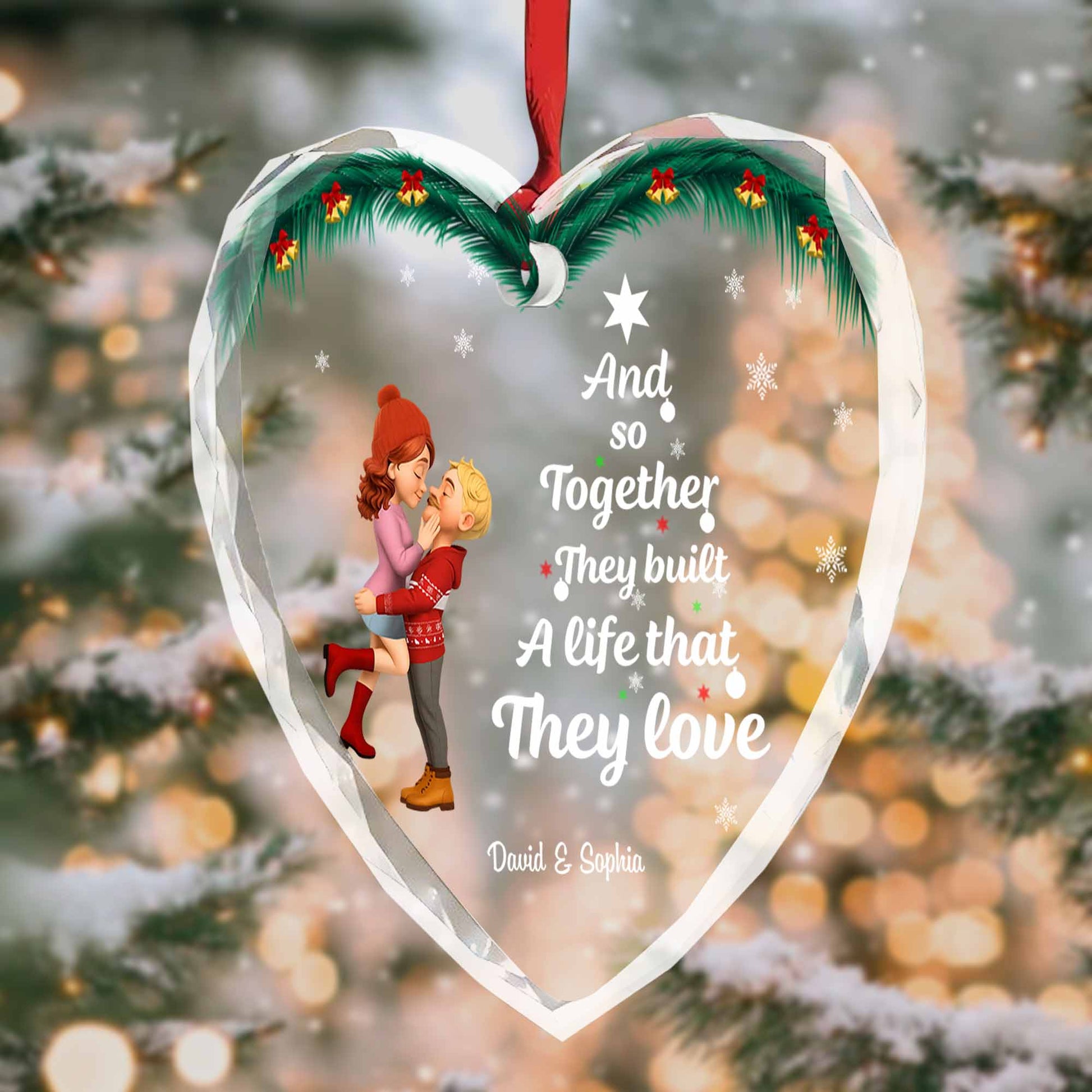 And So Together They Built A Life That They Love, Couple With Christmas Theme