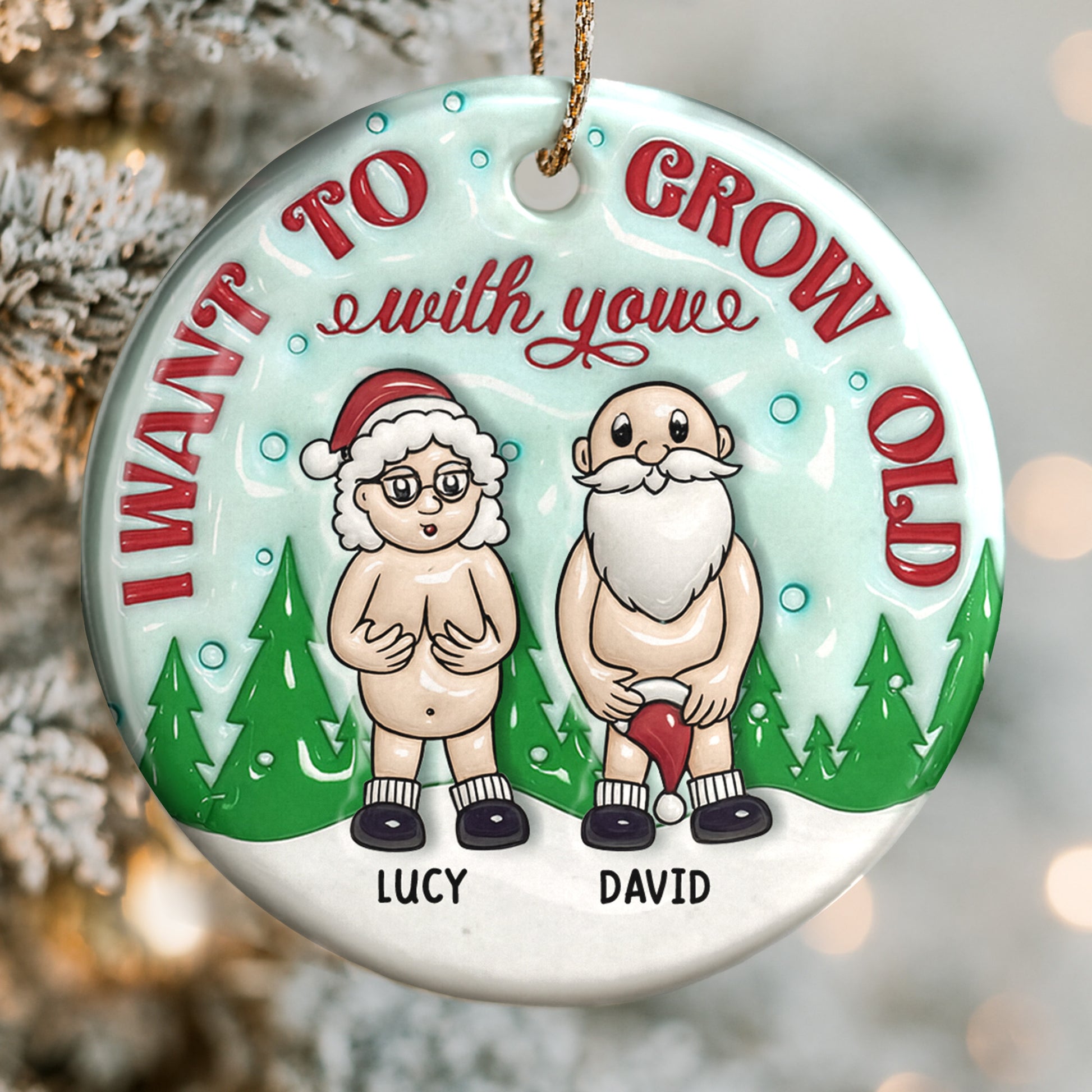 I Want To Grow Old With You, Santa Hats And Christmas Trees