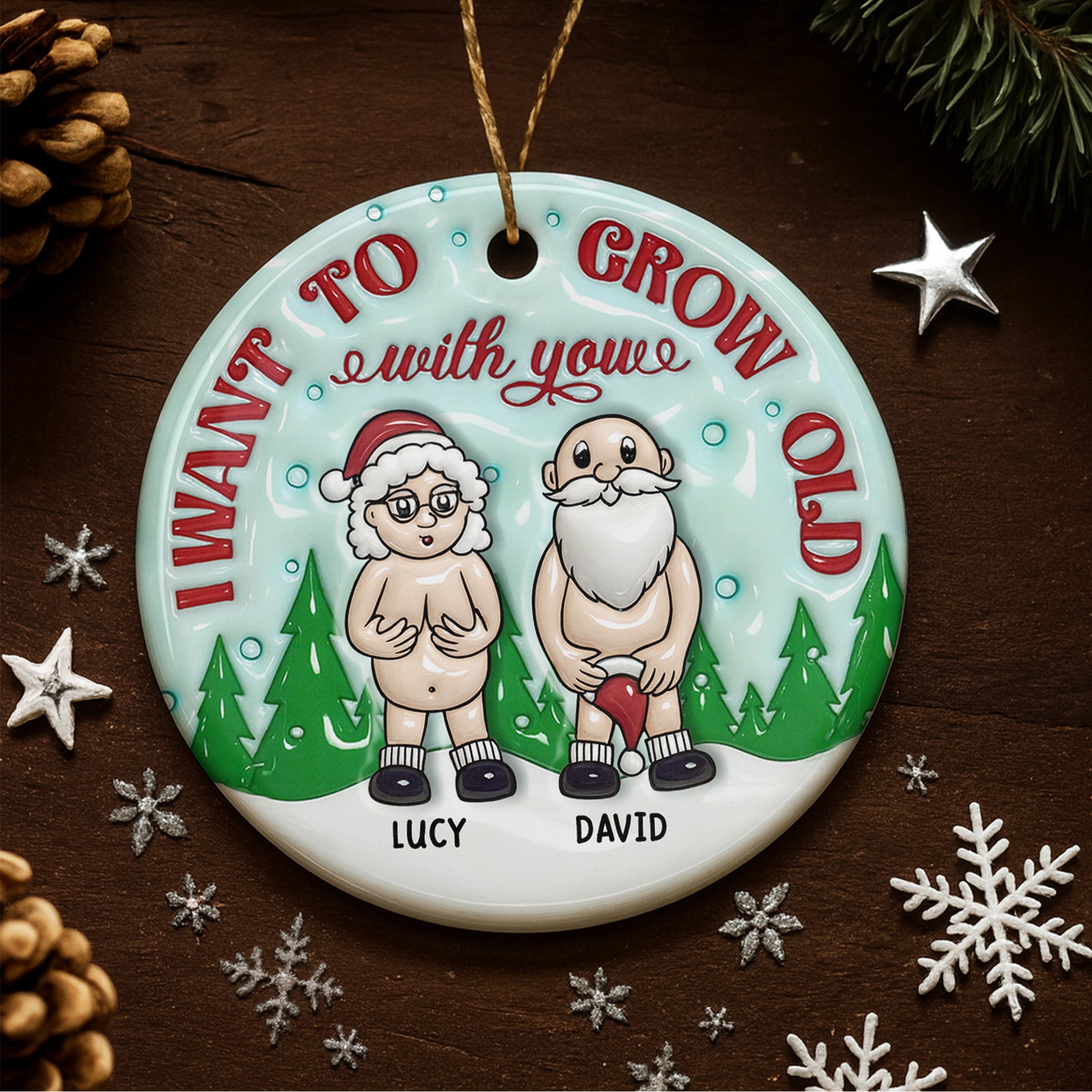 I Want To Grow Old With You, Santa Hats And Christmas Trees