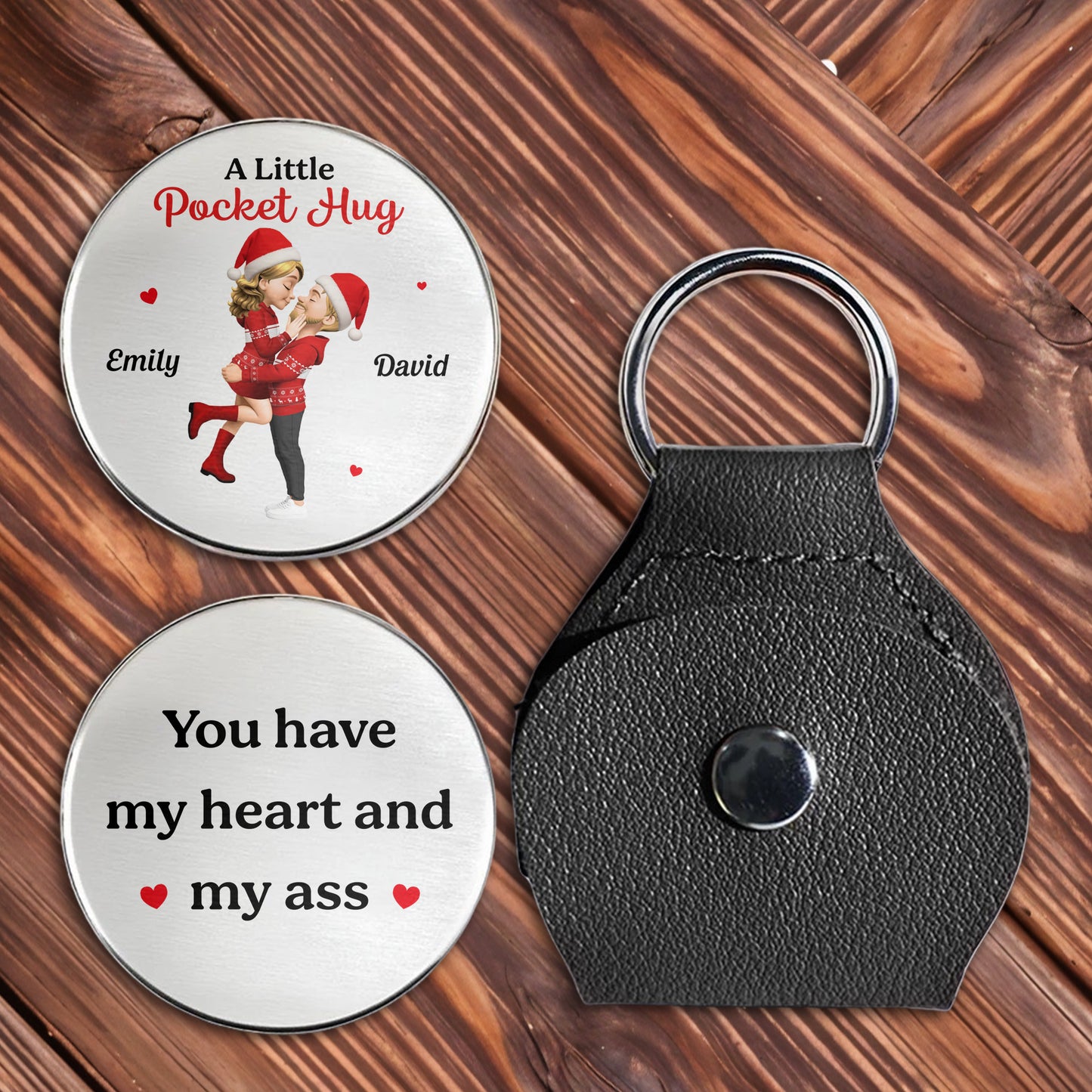 You Have My Heart And My Ass, Hearts, Santa Hat