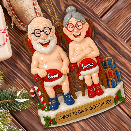 I Want To Grow Old With You, Elderly Couple On Rocking Chairs