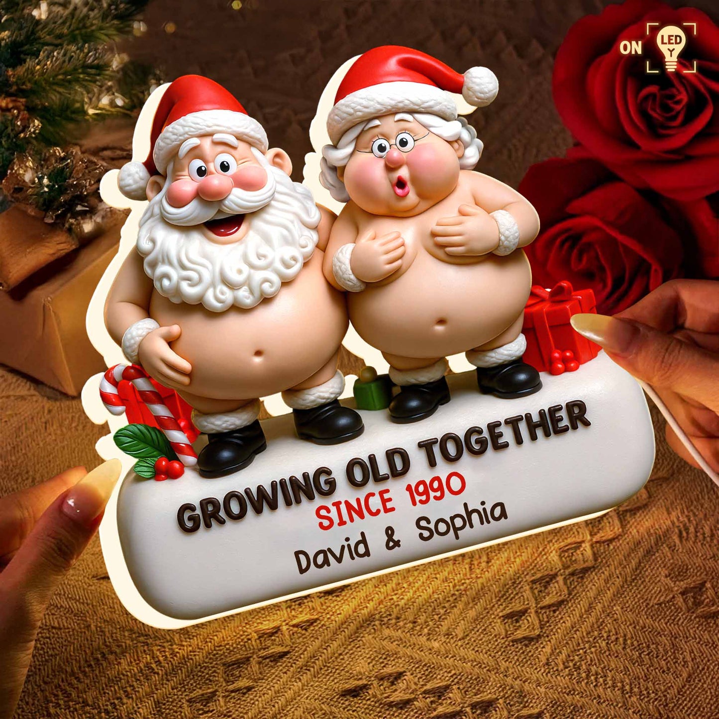 Growing Old Together Santa Claus and Presents