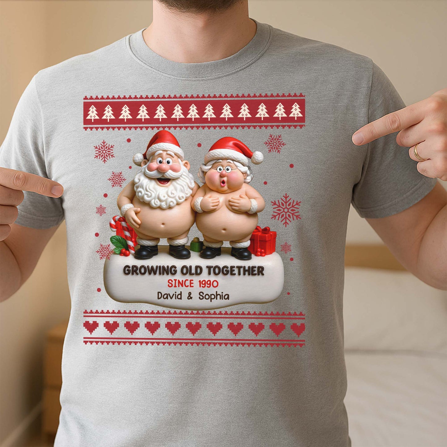 Growing Old Together, Santa Claus Figures And Christmas Themes