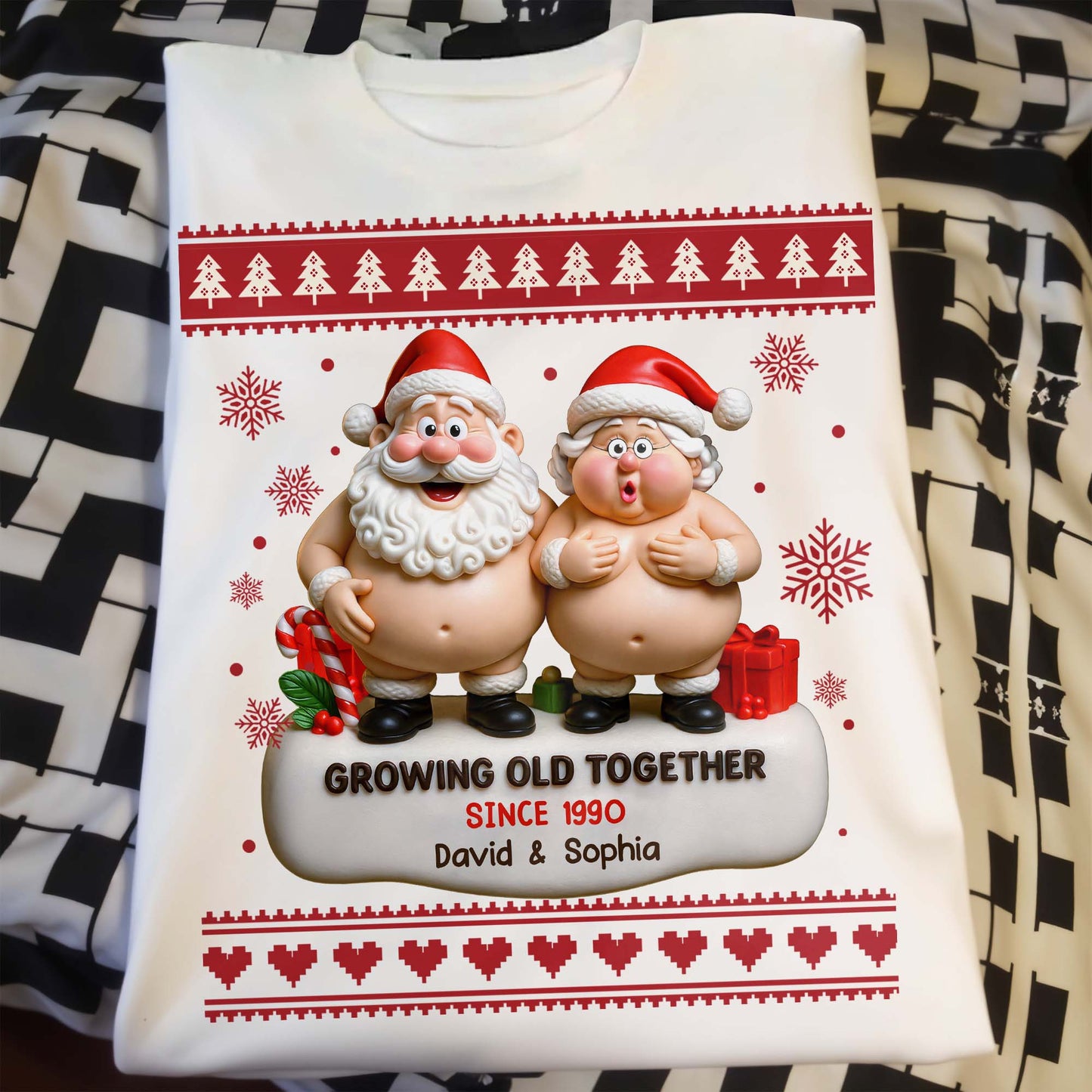 Growing Old Together, Santa Claus Figures And Christmas Themes