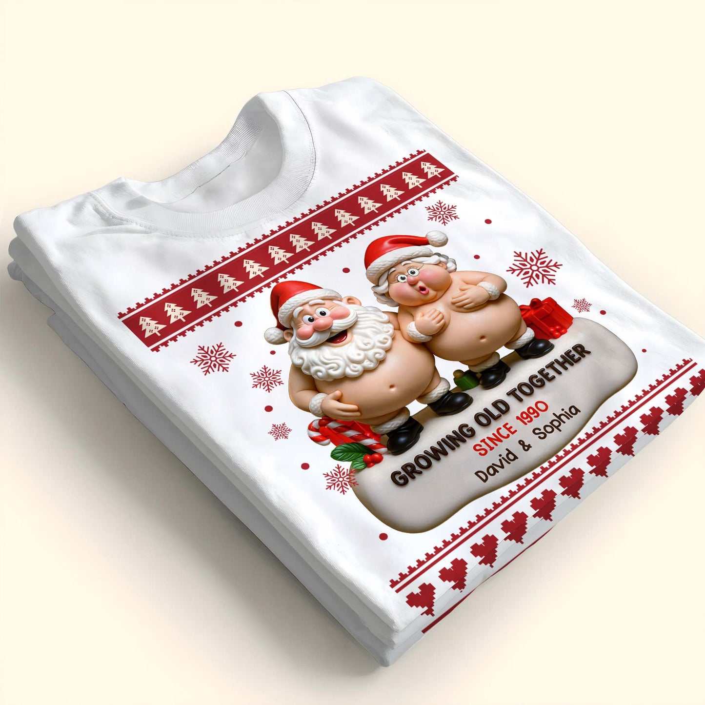 Growing Old Together, Santa Claus Figures And Christmas Themes