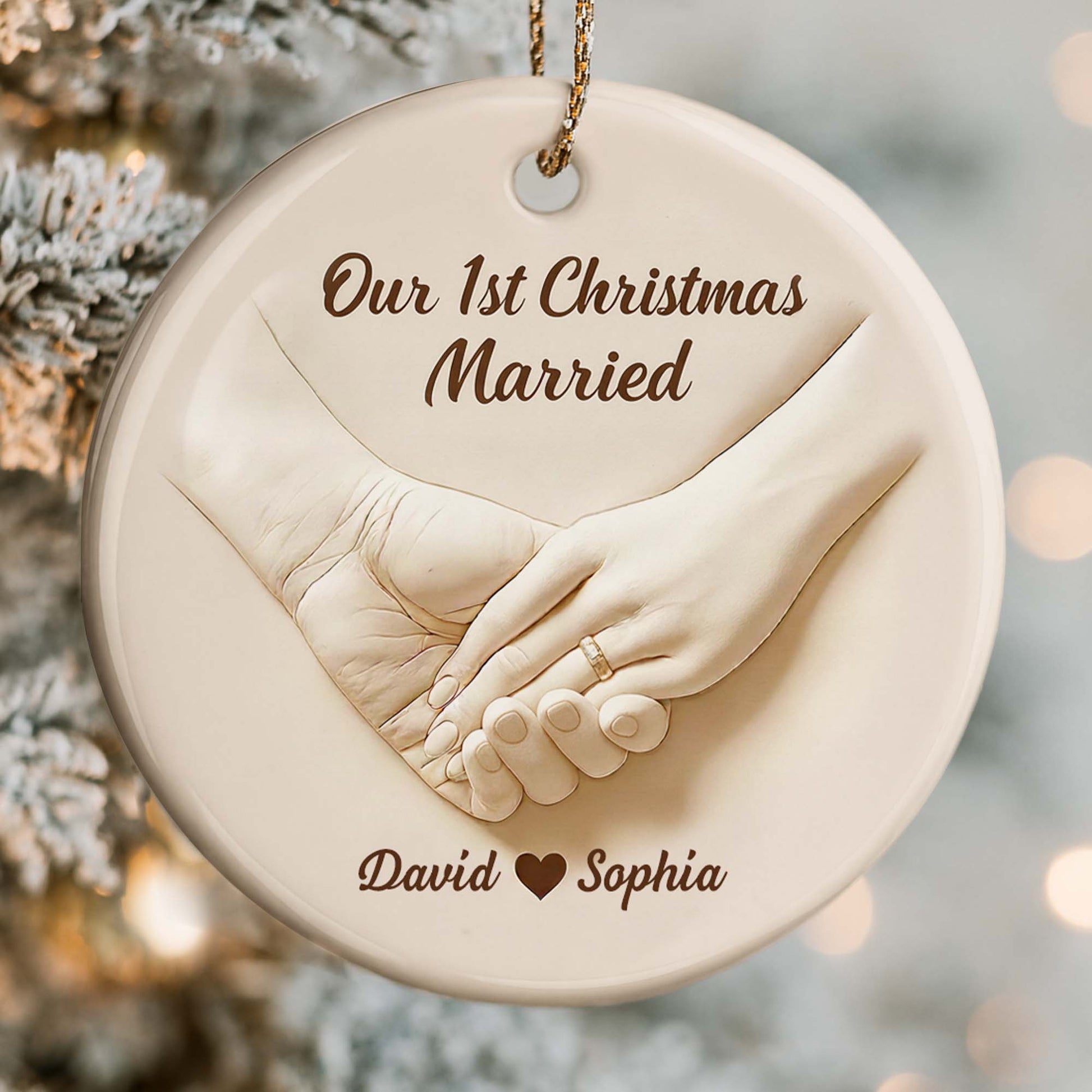 Our 1st Christmas Engaged, Hands With Ring