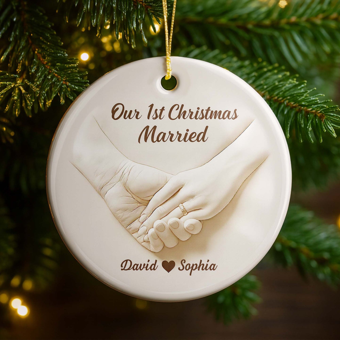 Our 1st Christmas Engaged, Hands With Ring