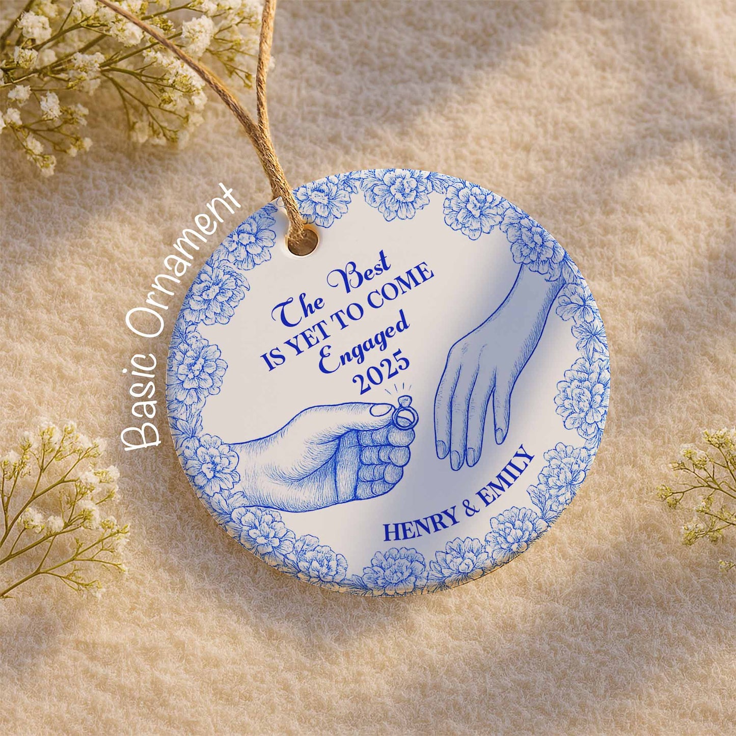 The Best Is Yet To Come Engaged Hands and Ring