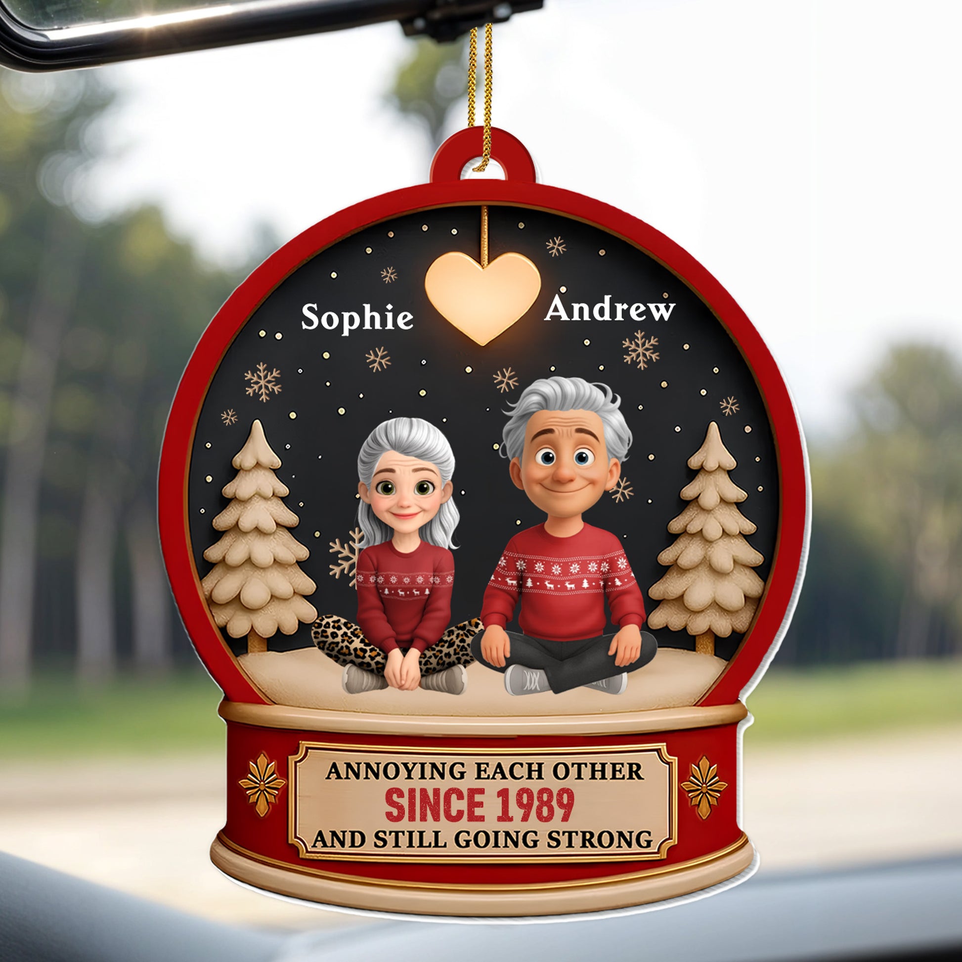 Annoying Each Other Since, Heart, Snowflakes