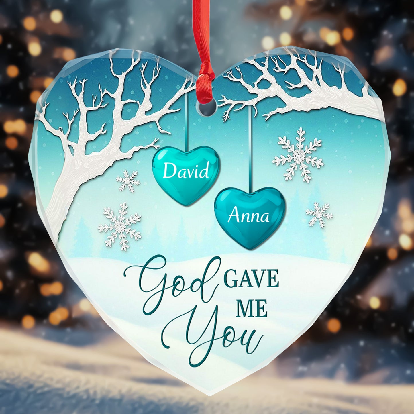 God Gave Me You Heart And Trees Design