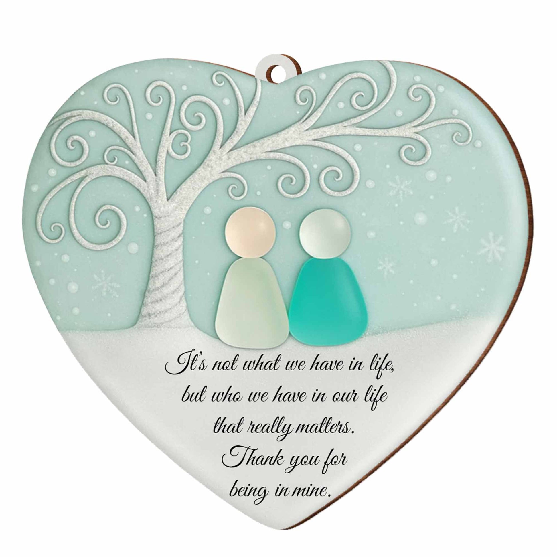 Thank You For Being In My Life, Tree and Snowflakes Design