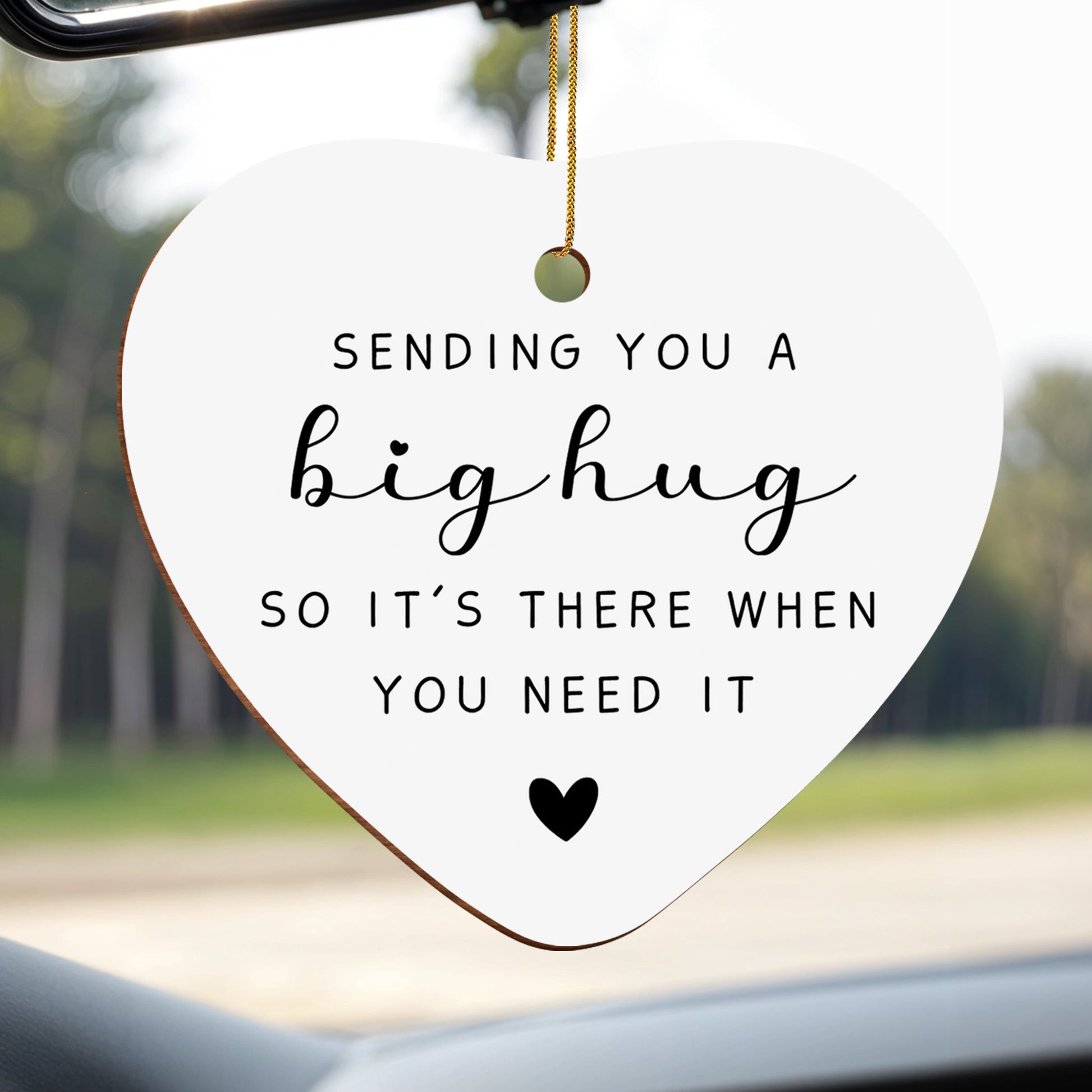 Sending You A Big Hug Heart Shaped Ornament