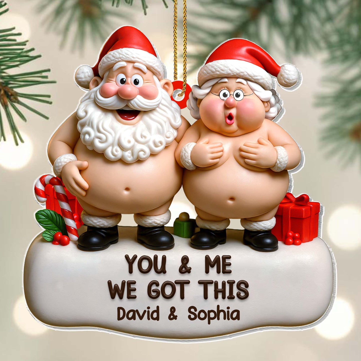 You & Me We Got This Santa Claus Figures