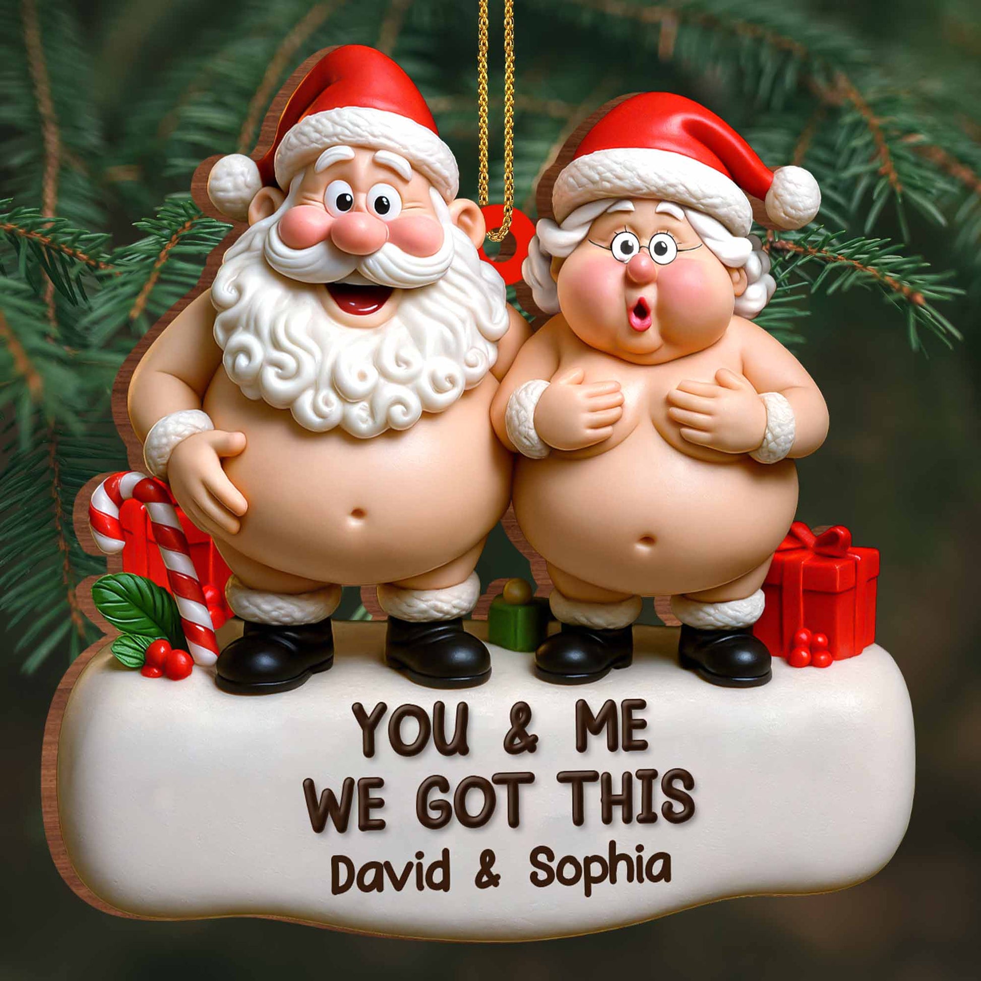 You & Me We Got This Santa Claus Figures