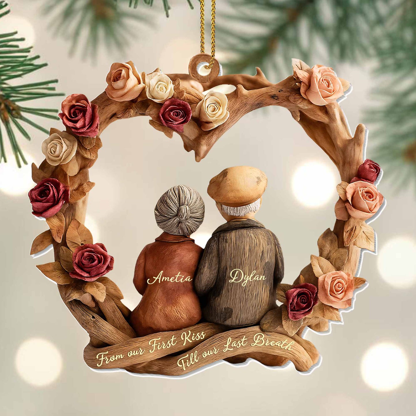 From Our First Kiss Till Our Last Breath, Couple And Roses