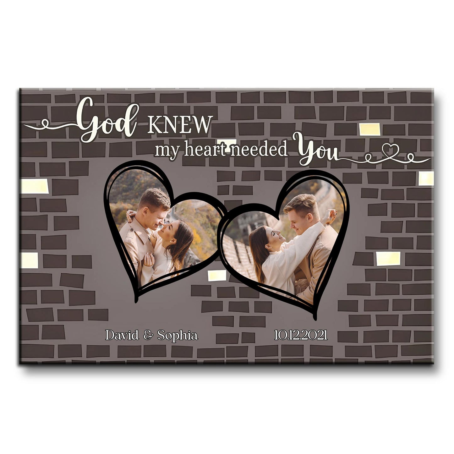 God Knew My Heart Needed You, Romantic Hearts Design