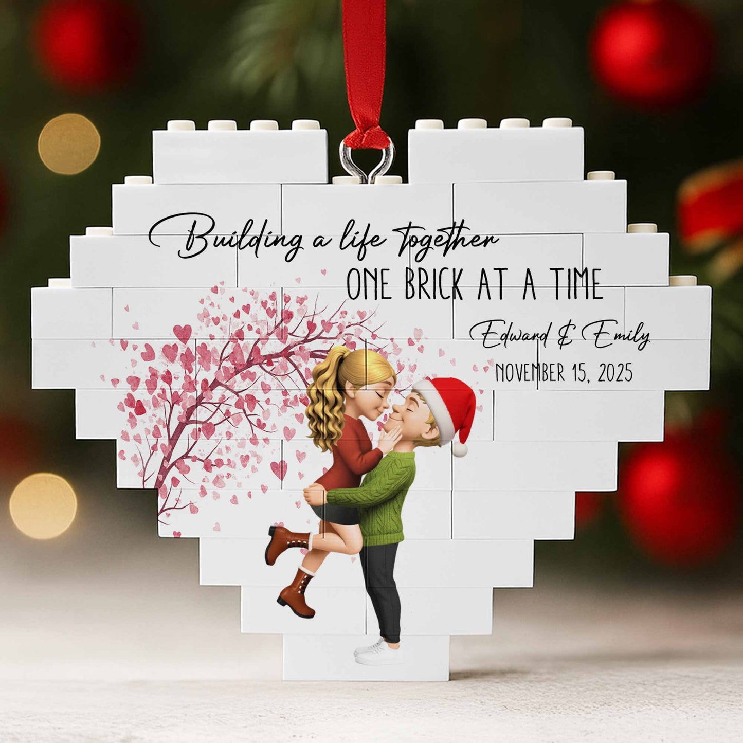 Building a Life Together With Hearts and Tree Branches