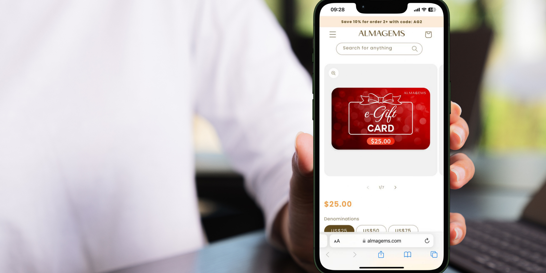 Envoyer une carte cadeau