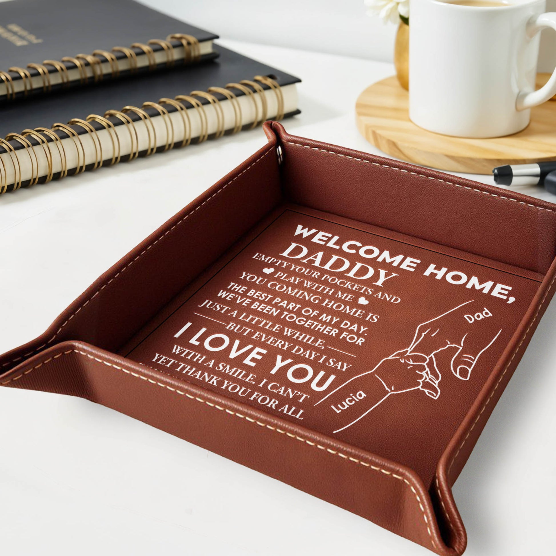 Welcome Home, Daddy, Hand Holding