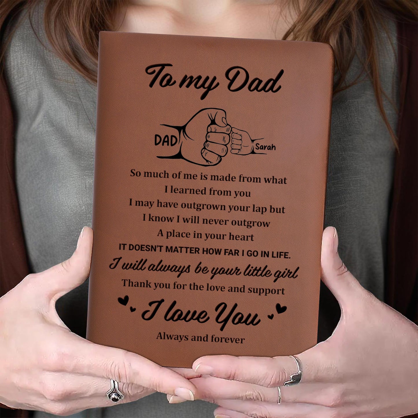 To My Dad, Always Be Your Little Girl, Thumbs Up and Heart