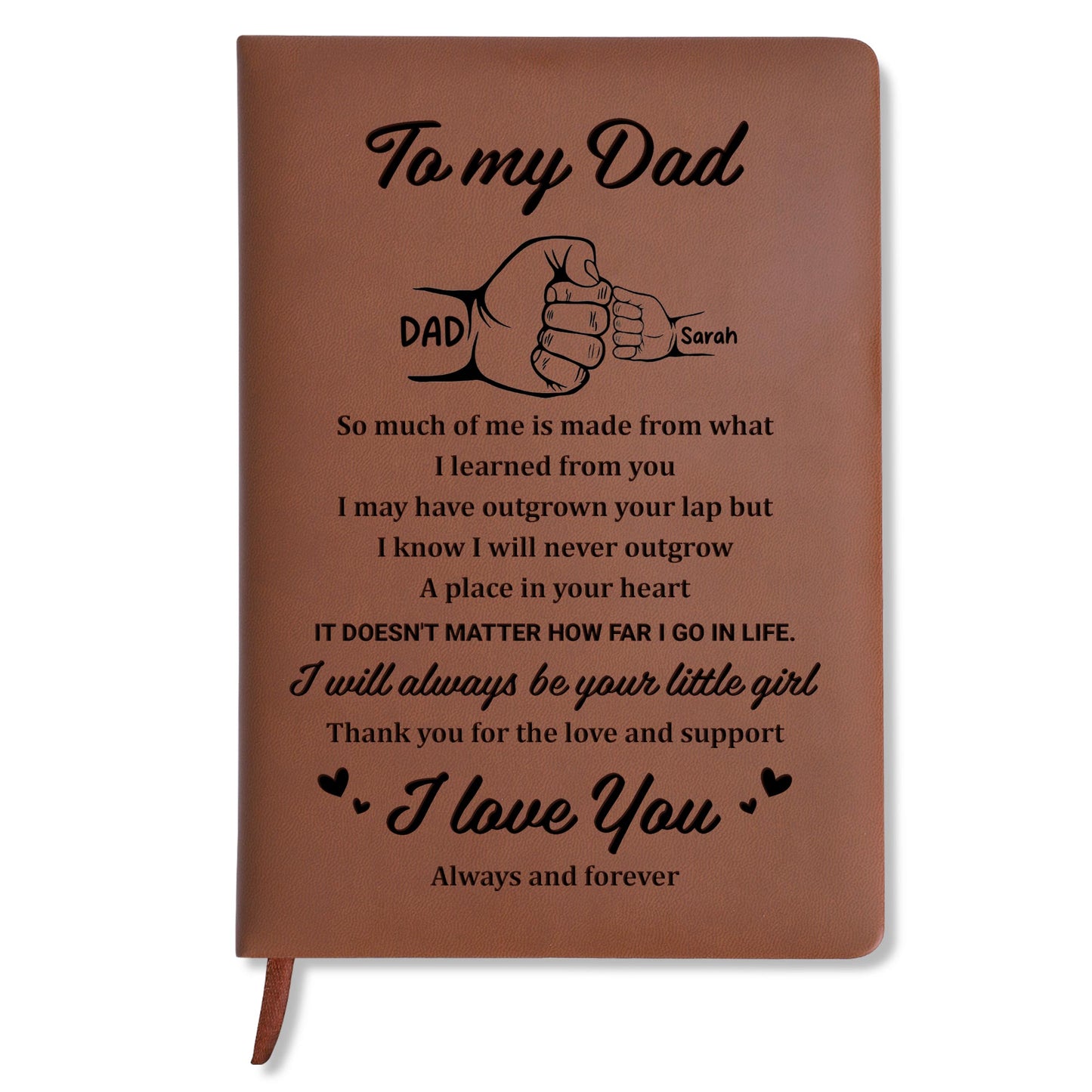 To My Dad, Always Be Your Little Girl, Thumbs Up and Heart