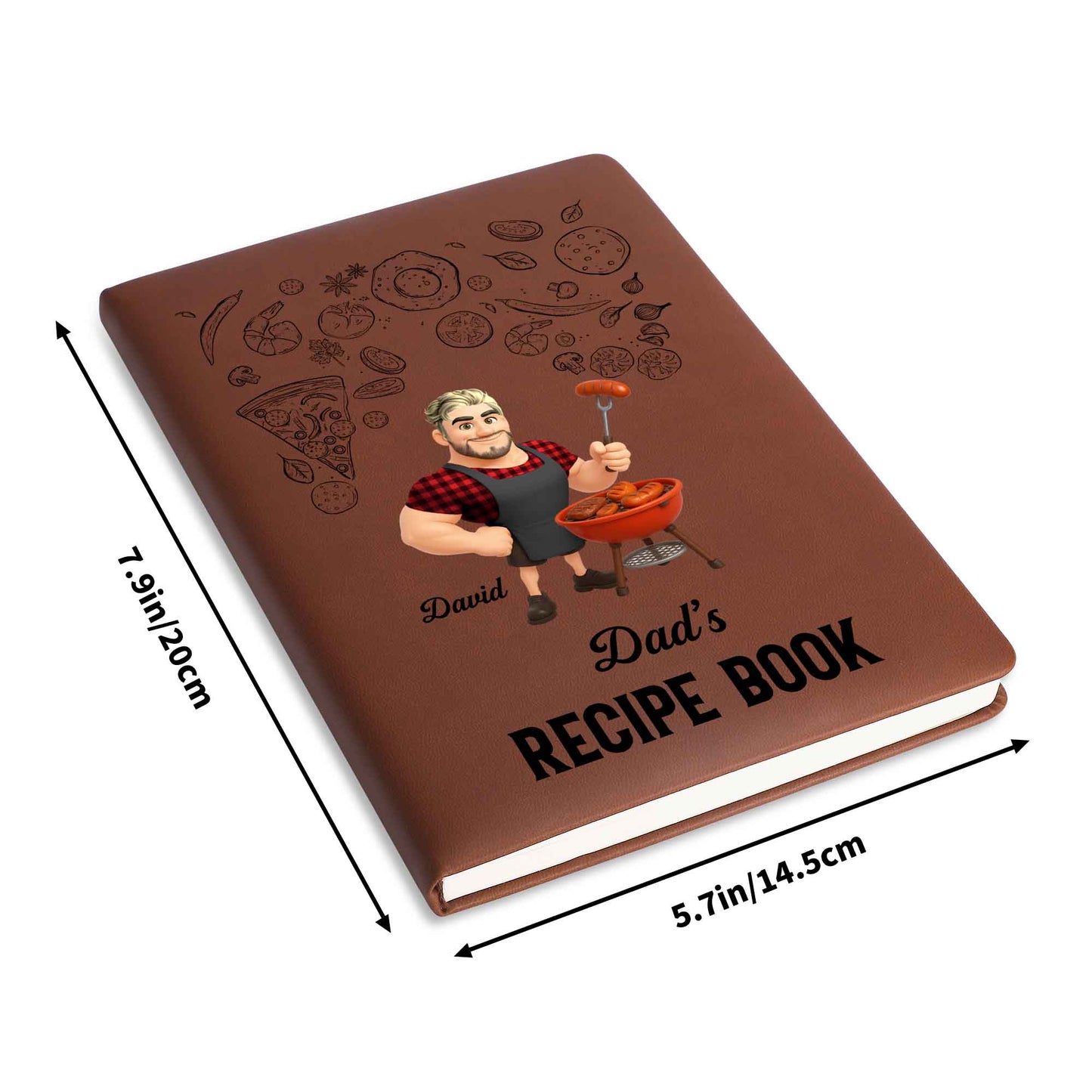 Dad's Recipe Book, Man Cooking And Food Items