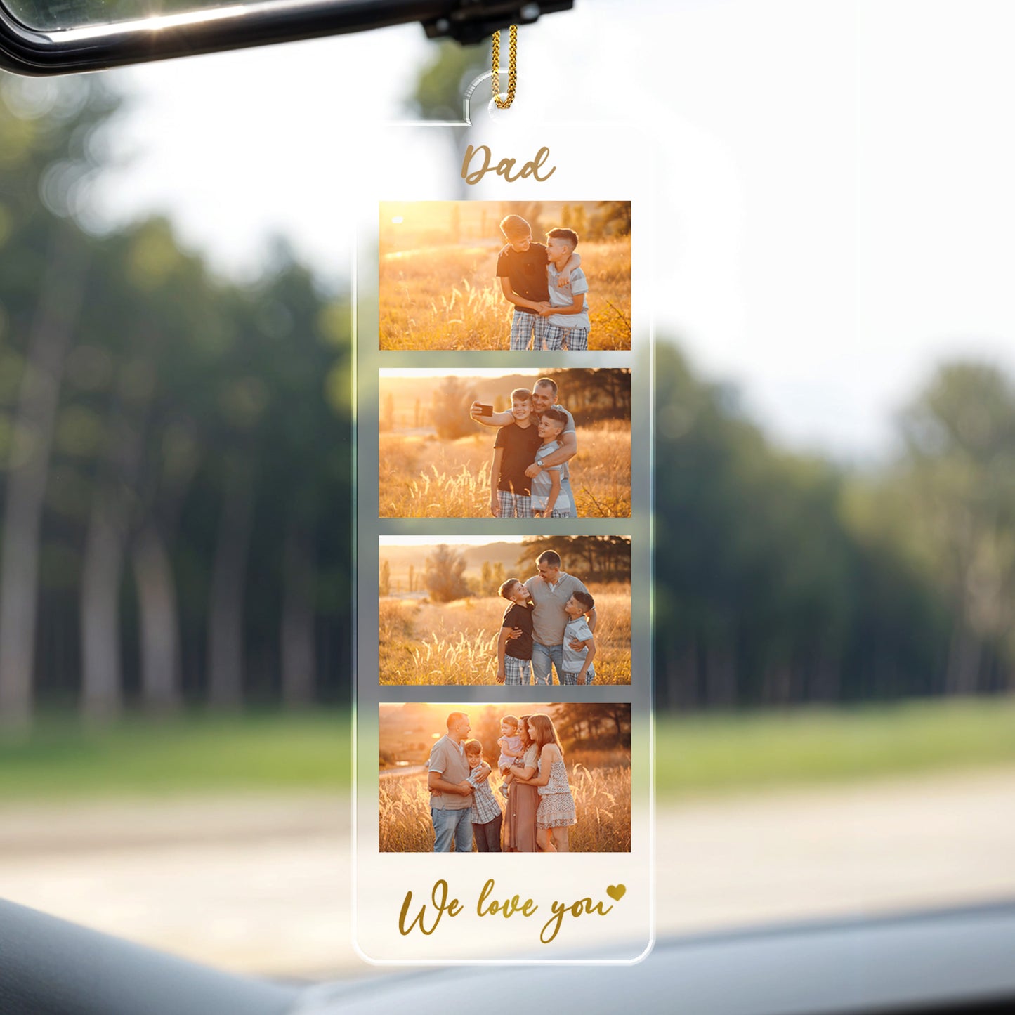 We Love You Family Photos Ornament