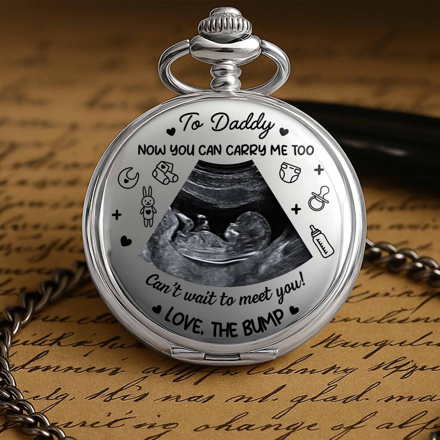 To Daddy, Can't Wait To Meet You, Ultrasound Image