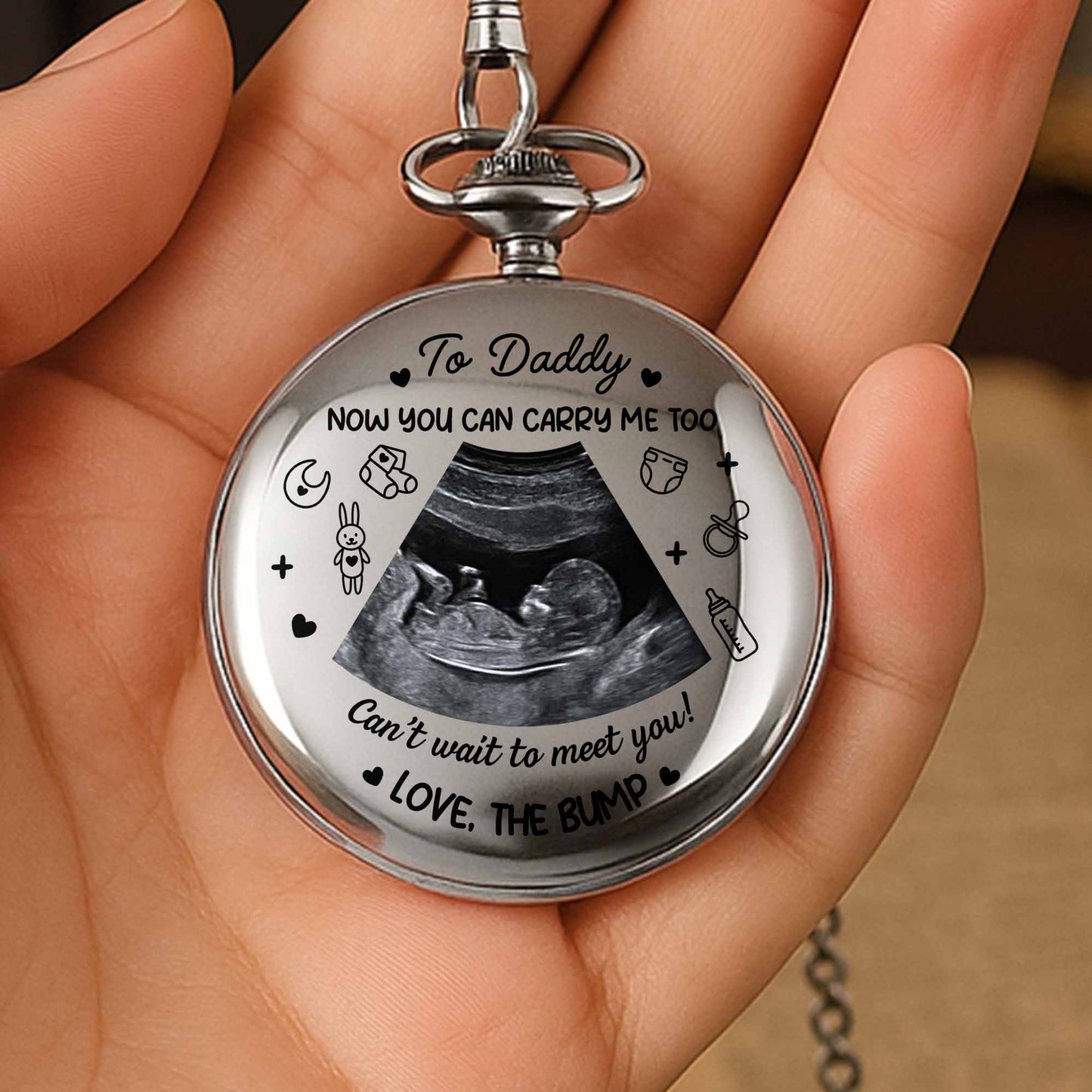 To Daddy, Can't Wait To Meet You, Ultrasound Image