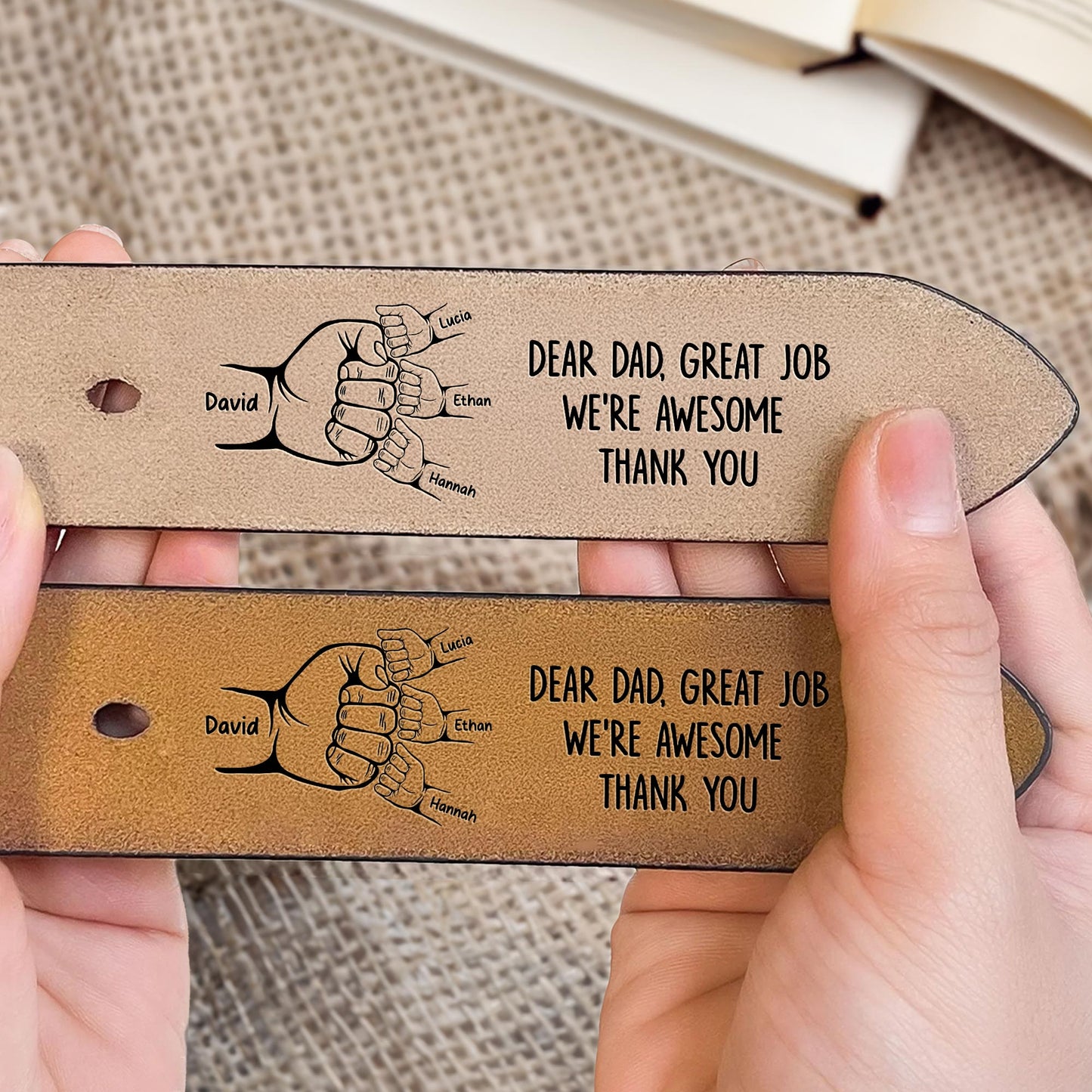 Dear Dad, Great Job We're Awesome Thank You, Handshakes