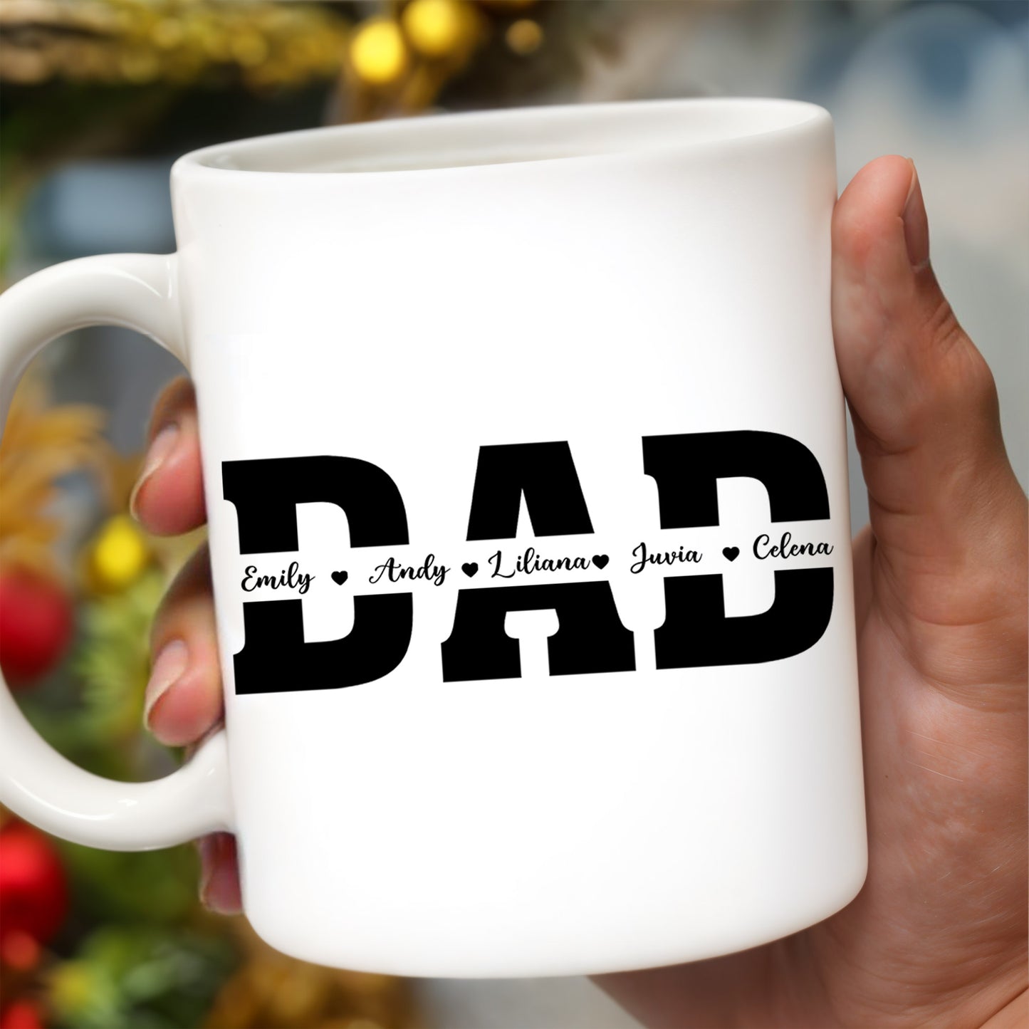 Dad The Man, The Legend, The Heart Of Our Family Mug