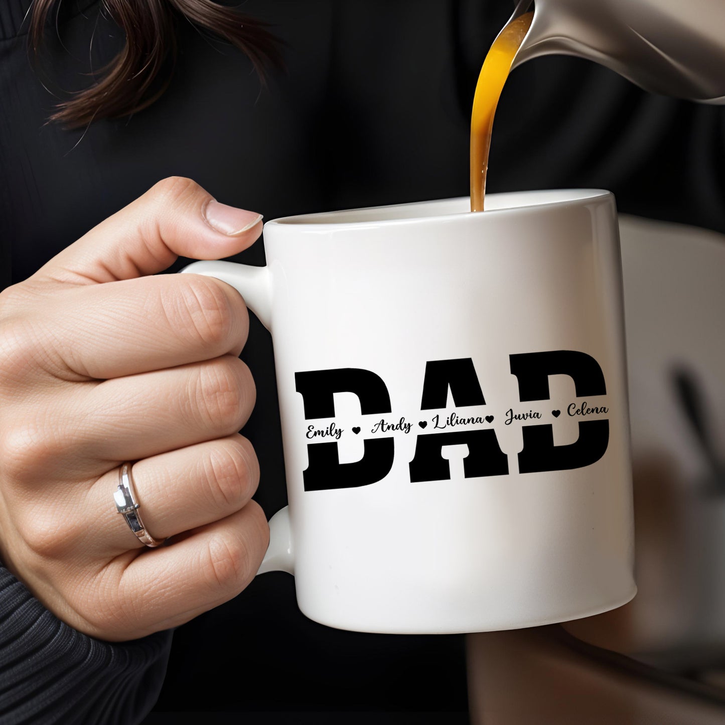 Dad The Man, The Legend, The Heart Of Our Family Mug