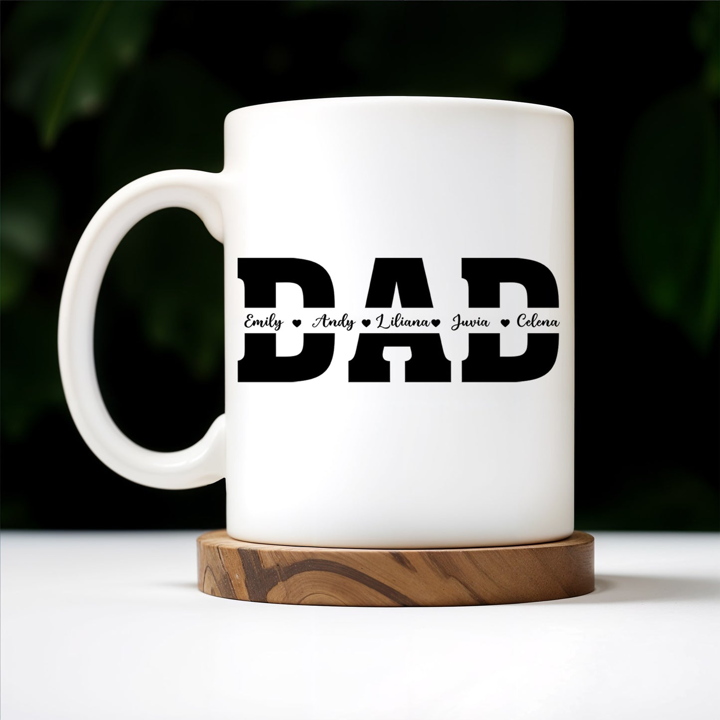 Dad The Man, The Legend, The Heart Of Our Family Mug