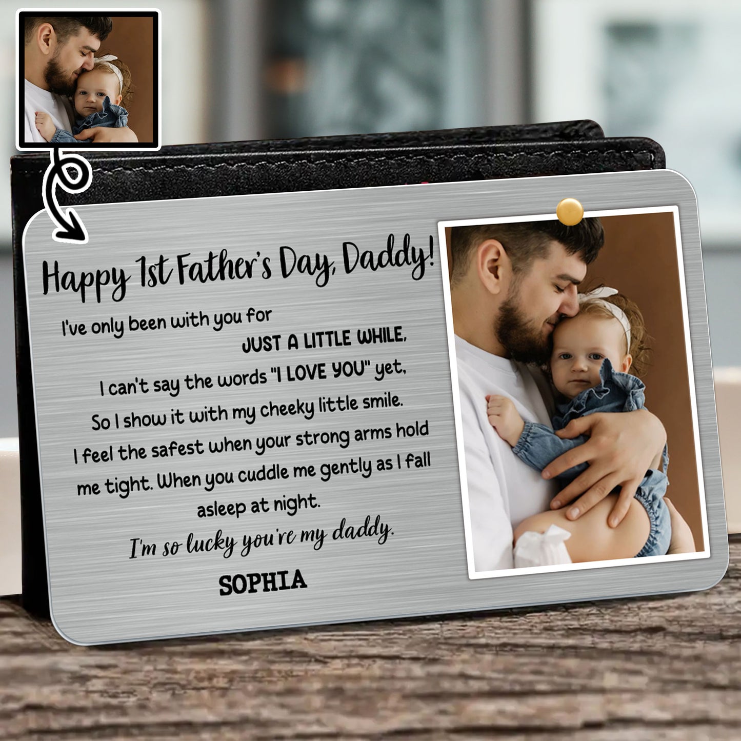 Happy 1st Father's Day, Daddy, Photo Of Father And Baby