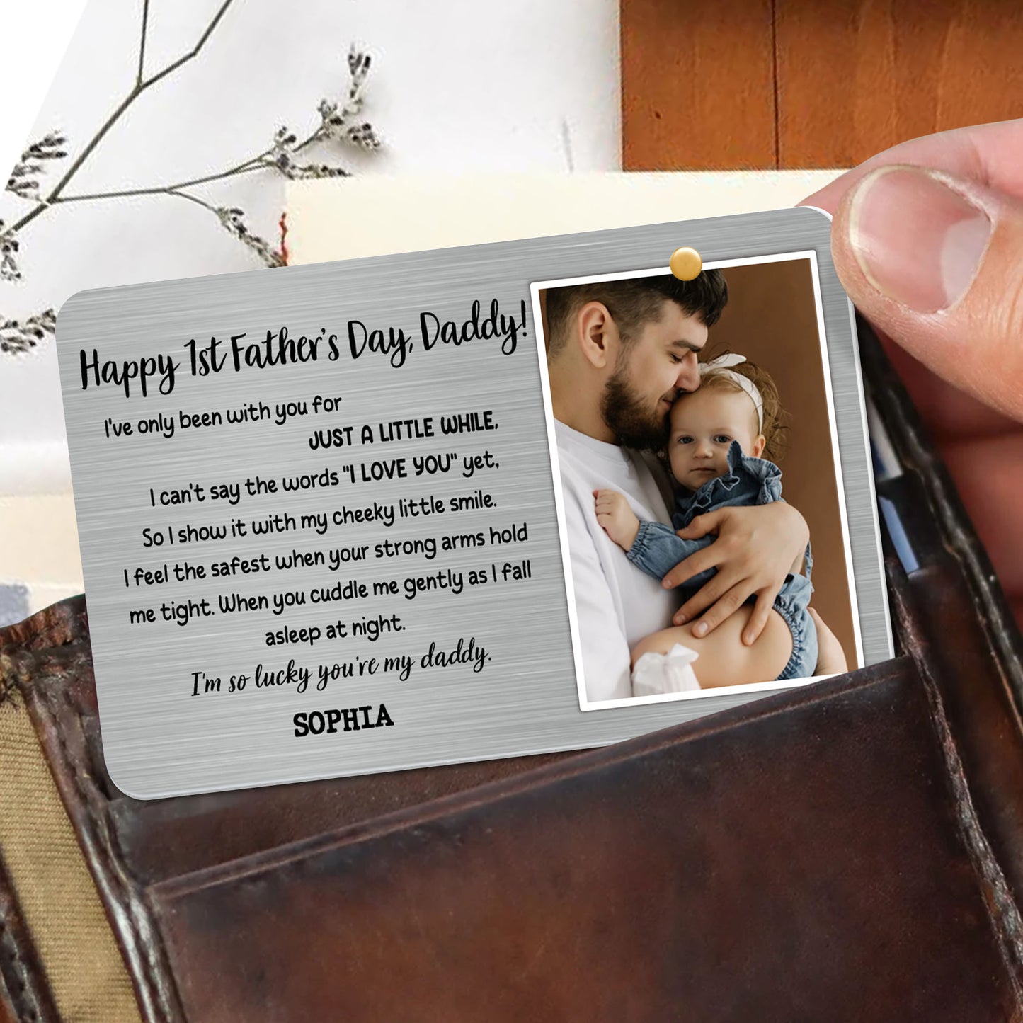 Happy 1st Father's Day, Daddy, Photo Of Father And Baby