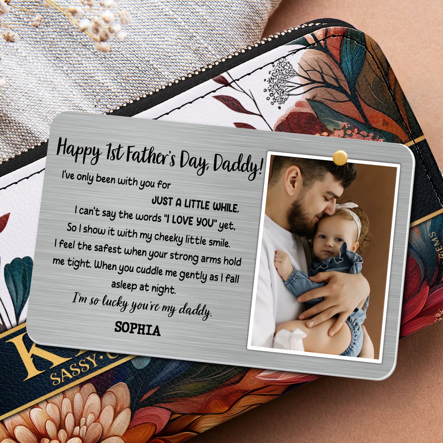 Happy 1st Father's Day, Daddy, Photo Of Father And Baby