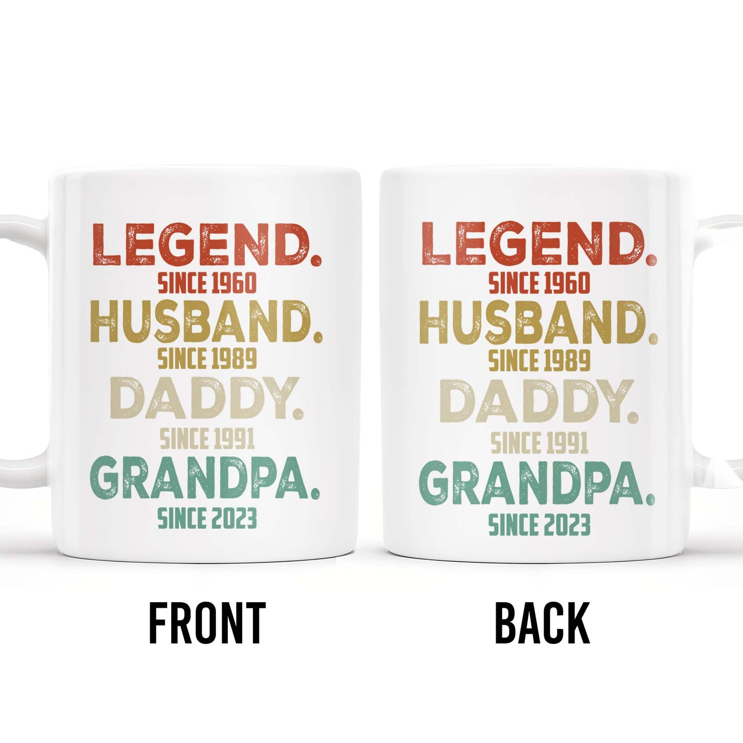 Legend Husband Daddy Grandpa Tribute Mug