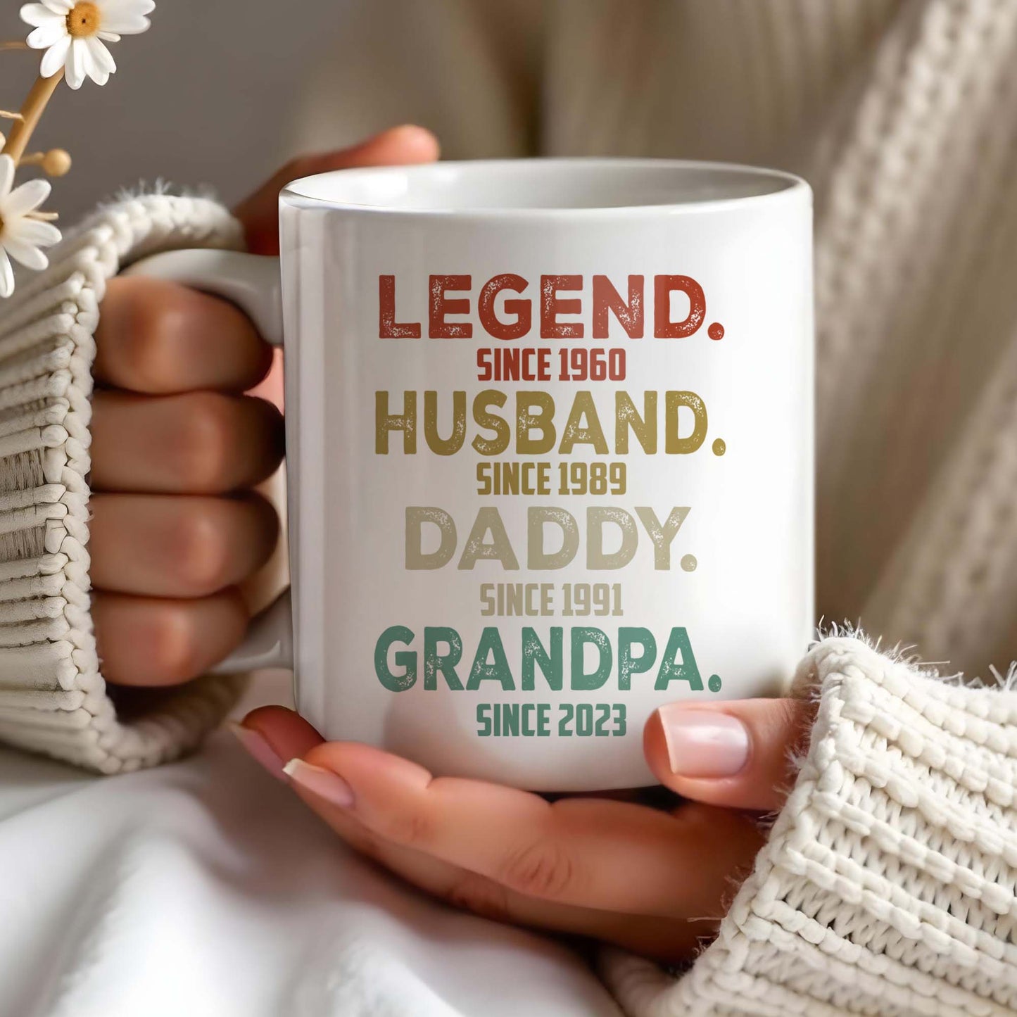 Legend Husband Daddy Grandpa Tribute Mug